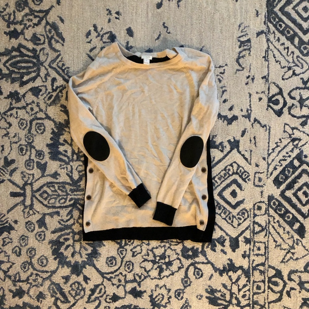JCrew Sweater Two-Tone with details